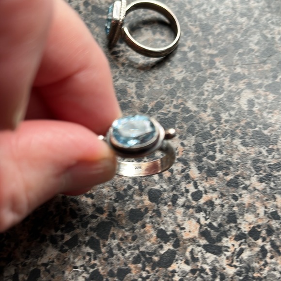 EUC Blue Topaz Ring 6 - Picture 4 of 6